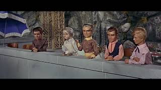 Thunderbirds 6 1968 | Lounge Scene & The Tracy Family See Alan Off In The Tiger | CLIP