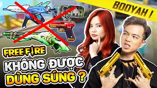 FREE FIRE NHƯNG KHÔNG ĐƯỢC DÙNG SÚNG ??? MR VỊT VÀ KAMUI THỬ THÁCH MẶC TOÀN ĐỒ MÀU XANH