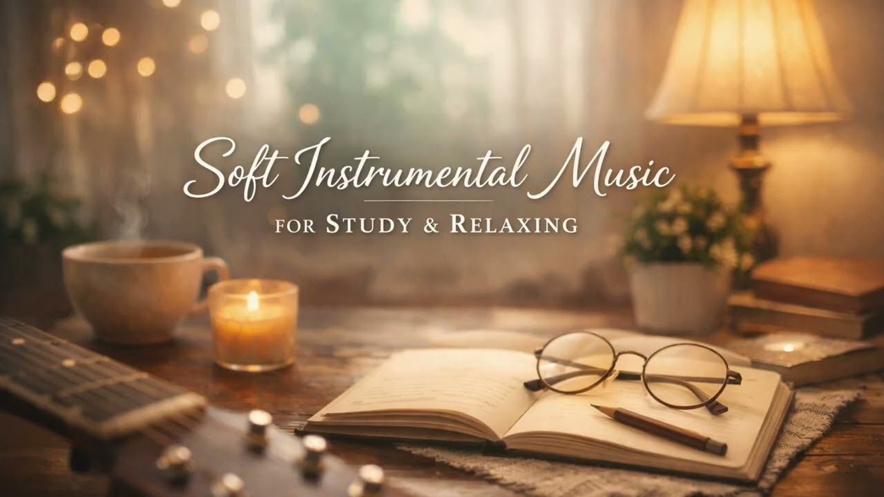 2 Hour Soft Instrumental Music for Study 📚 Deep Focus, Relaxing Background Sounds