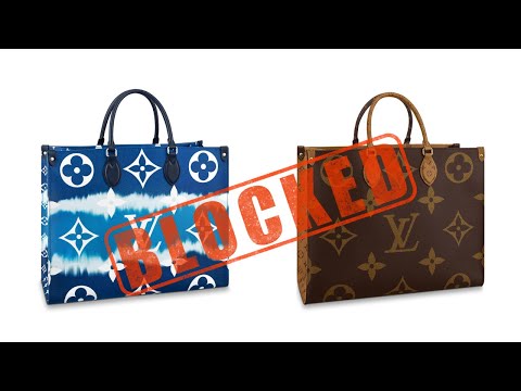 Louis Vuitton hated there customers doing this.. so they BANNED the ba, LOUIS  VUITTON