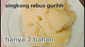 Cara membuat singkong rebus yang gurih & merekah saat di goreng