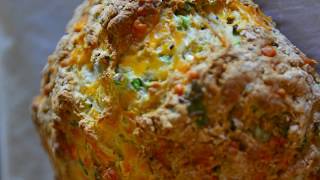 Cheddar and Green Onions Soda Bread