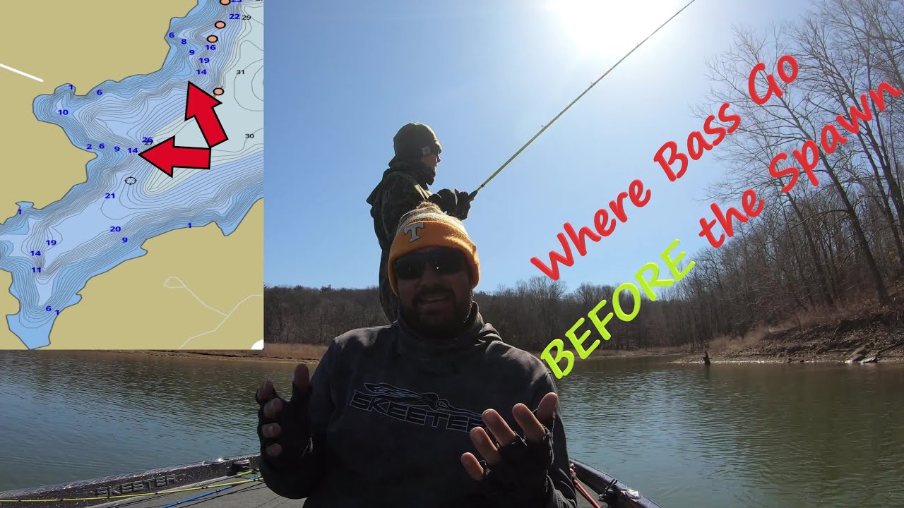 Fish HERE First!!! Understand Staging Areas…#springbassfishing #indianafishing