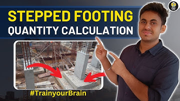 How to Calculate Quantity of Stepped Footing ll Stepped Footing Quantity Calculation