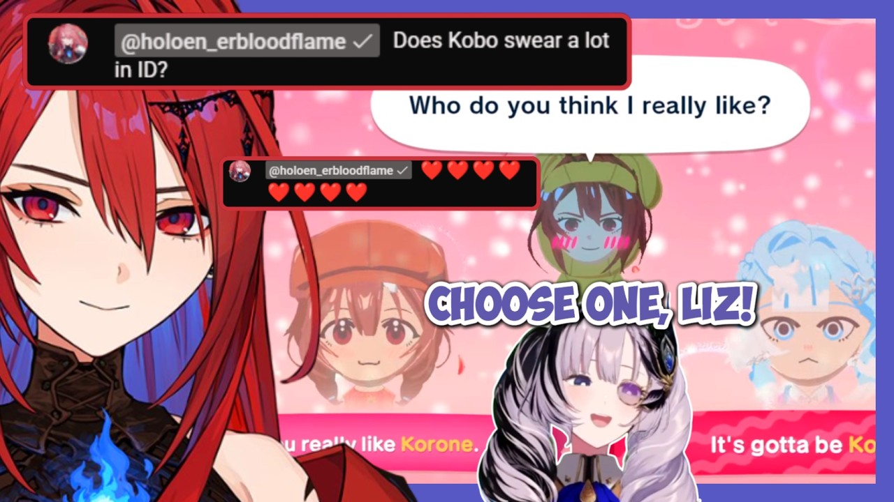 Reine Made REAL Elizabeth Choose Between Mii Kobo and Mii Korone〖hololive〗