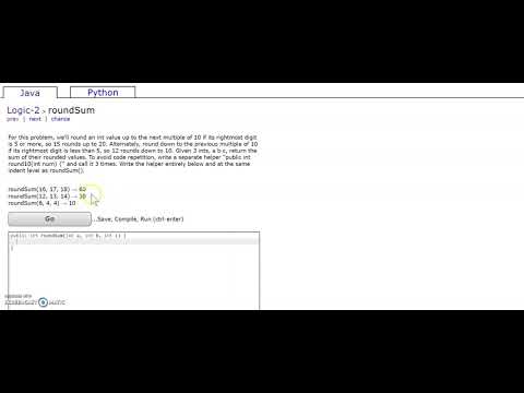 Logic 2 (roundSum)
