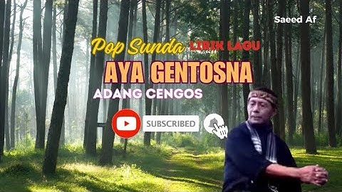 Aya Gentosna - Adang Cengos | Pop Sunda Sedih |