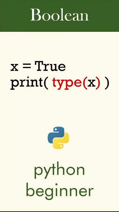 Booleans in Python | Simple Tutorial | #Shorts - YouTube