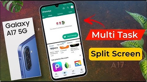 Samsung Galaxy A17: How to Use Split Screen / samsung a17 me Multitasking Kaise Kare