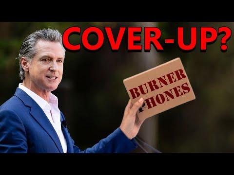 Gavin Newsom Sends BURNER PHONES to Tech CEOs While Ignoring SICK Californians