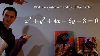 Find the Center and Radius of the Circle Given x^2 + y^2 +4x -6y - 3 =0