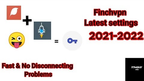 Finch VPN latest working settings ||With squid proxy