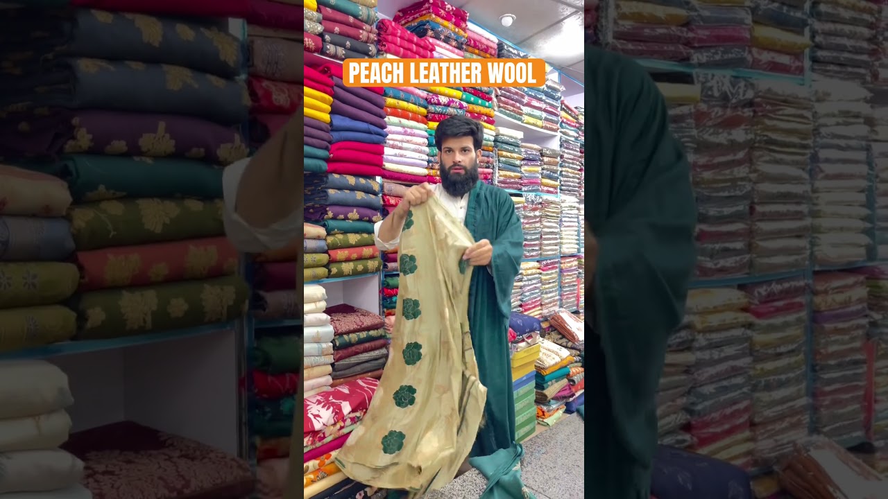 Peach Leather Wool Pakistanisuit Desgins 