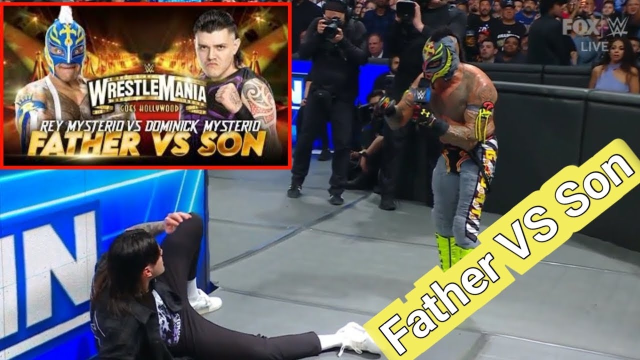 Wwe wrestlemania Main event Rey Mysterio vs Dominic Mysterio First