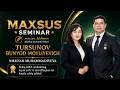 🎖️ Sobiq DXX xodimining hayot yo‘li,tajribasi va bugungi muvaffaqiyat siri haqida eksklyuziv seminar