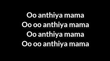 #Pushpa - Oo Anthiya Black Screen Kannada Lyrical Song | AlluArjun | DSP | Sukku | Samantha | Mangli