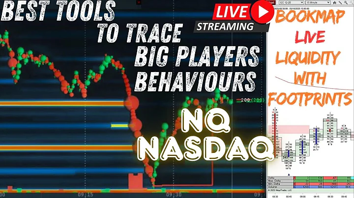 Bookmap Live NQ | NASDAQ Futures | Live Liquidity & Footprints