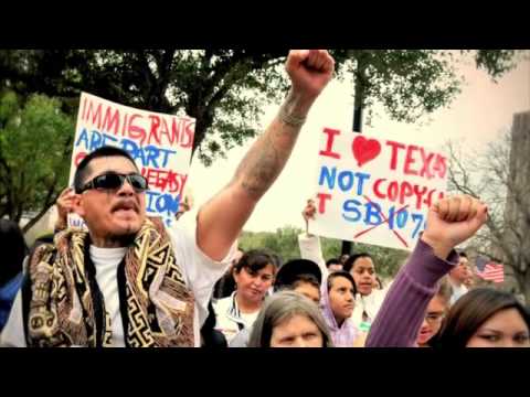Austin Immigrant Rights March ft. Rebel Diaz - Which Side Are You On