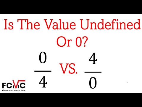 Undefined Ina Fraction How to Determine if Fractions Have a Value of 0 or Undefined - YouTube