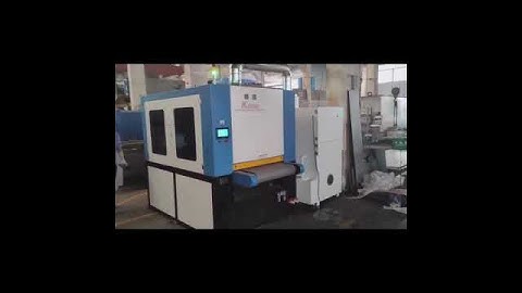 JC-deburr sheet metal automatic deburring edge rounding machine install and test for customer