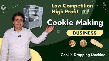 cookie making business, with cookies dropping machine