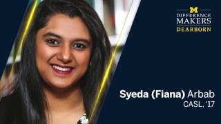 Syeda (Fiana) Arbab: 2016 Difference Maker