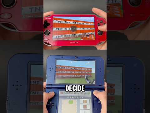 Minecraft 3DS Vs PS Vita TNT TEST!!