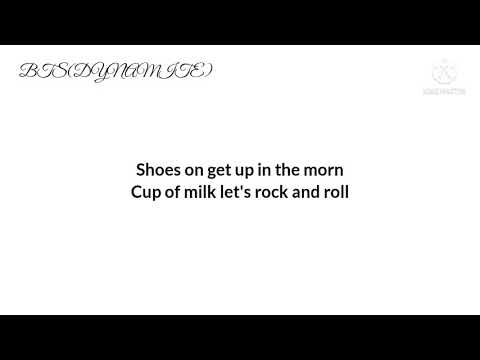BTS "Dynamite" Lyrics (방탄소년단 Dynamit 가사)[왕존스] 다이너마이트