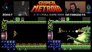 100% Speed Run Best Players: Zoast & Oatsngoats Play Super Metroid