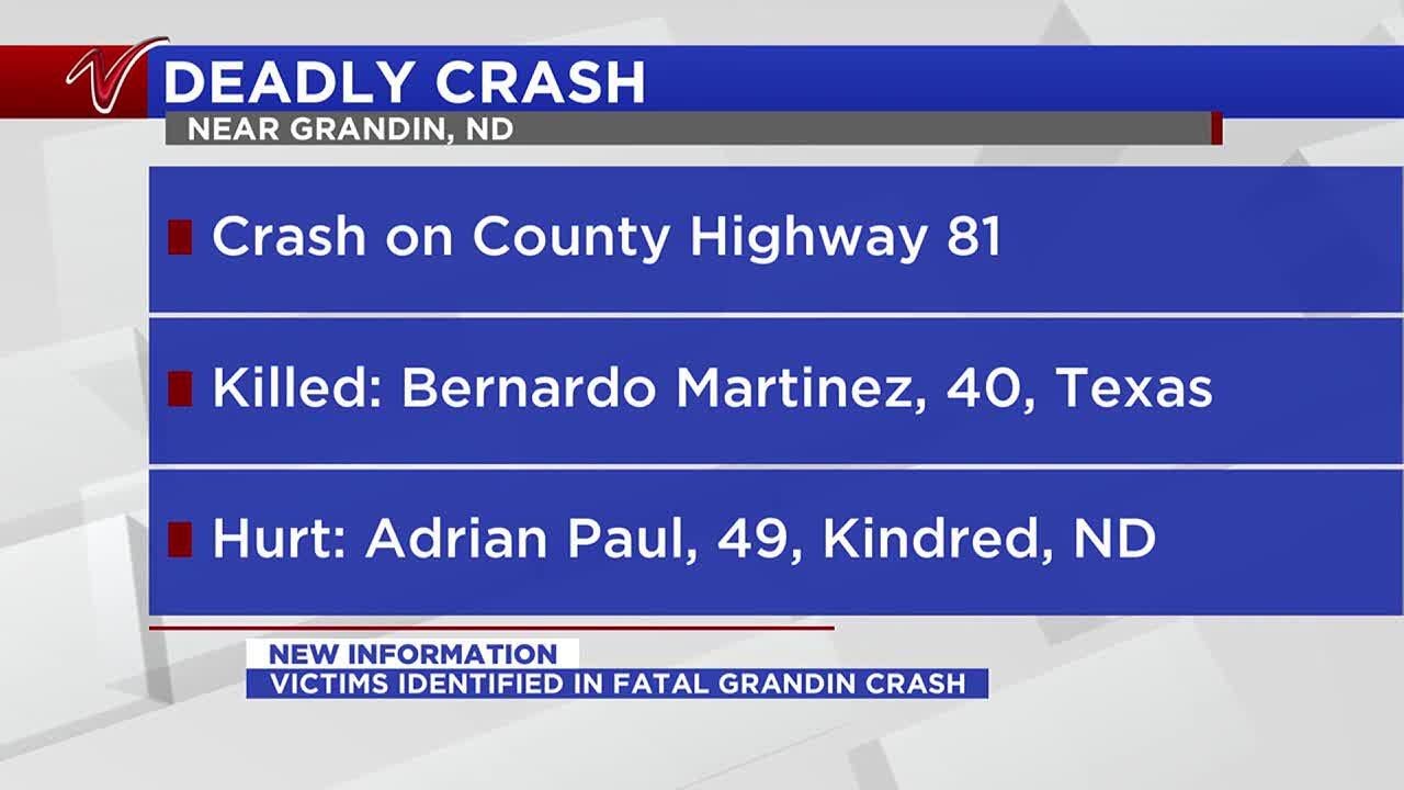 Update: Name released in fatal crash in Grandin, North Dakota - YouTube