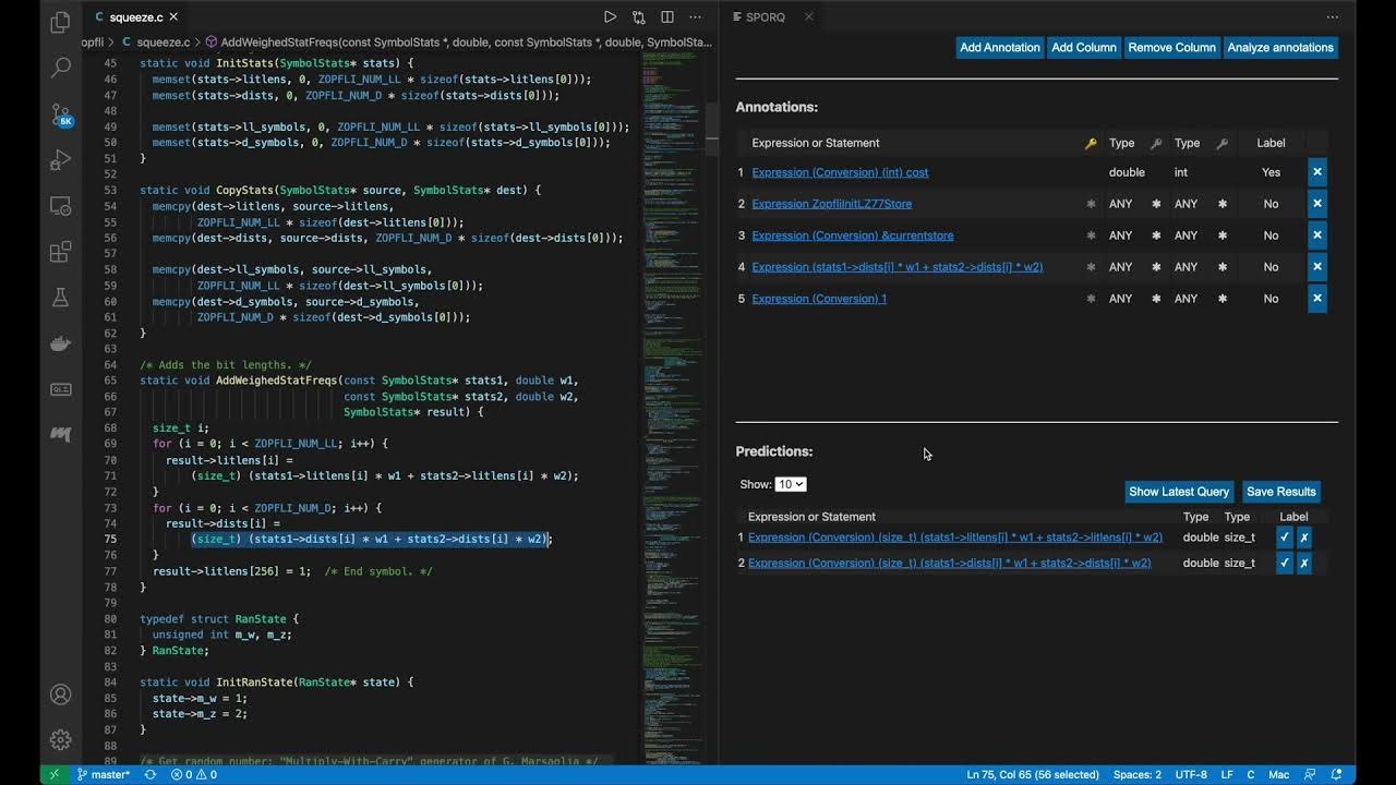 Sporq: An Interactive Environment for Exploring Code Using Query-by ...