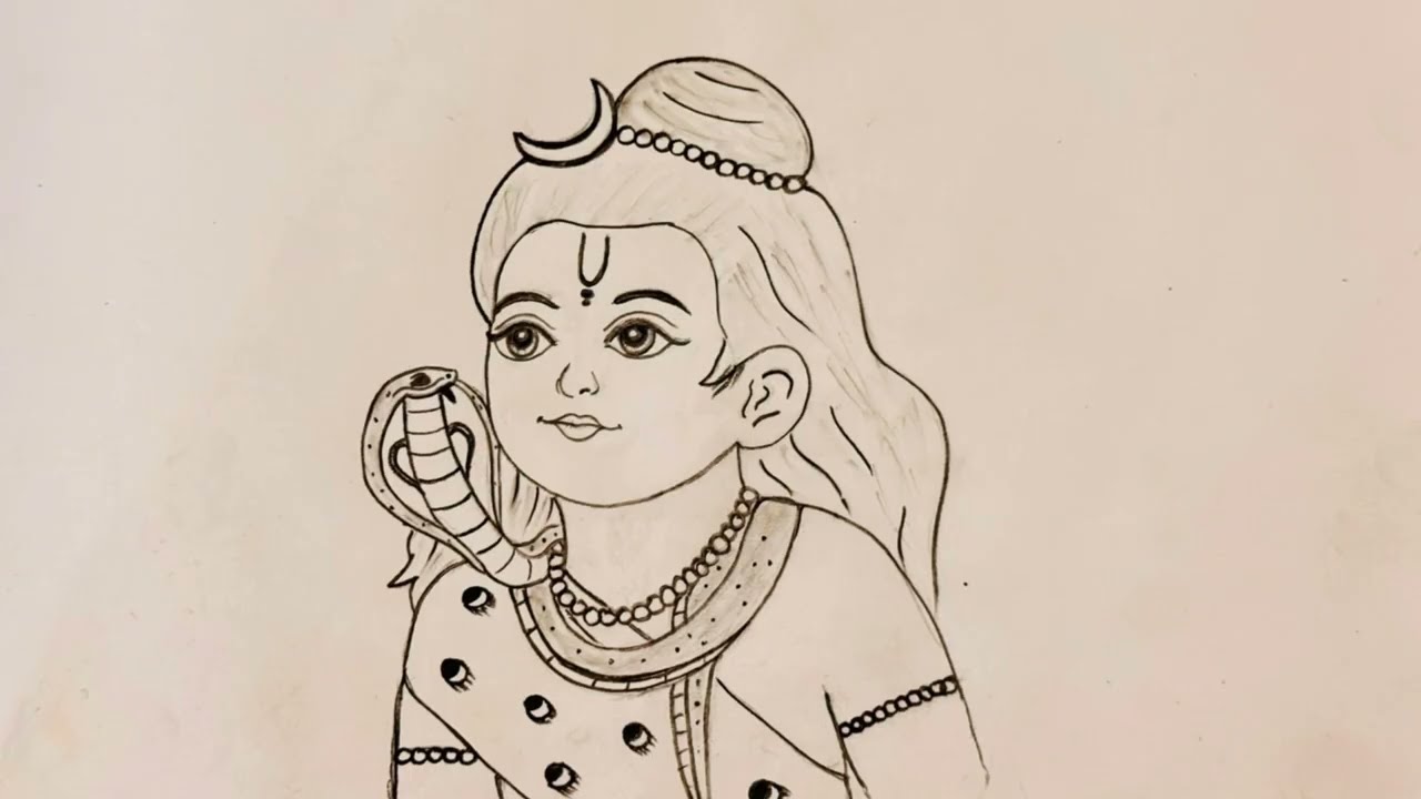 MahaShivratri special Lord Shiva drawing || easy Shiv face drawing step-by-step || Singh Singh art
