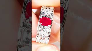 Famous Unheated Mogok Pigeons Blood Ruby Ring at 1.04 carat by Kat Florence #highendjewelry  #diamond Profile