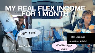 How Much I Made Doing Amazon Flex PART TIME for a Month 💰 | Mom of 4 + Info &tips for Flex Moms Update
