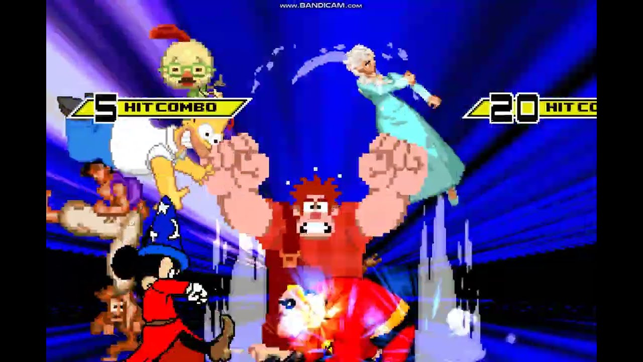 RANDOM MUGEN BATTLE #23 Disney 4V4 Party