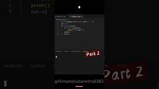 Pattern-02 || Triangular Asterisk Pattern #shorts #python #programming #coding  @himanshubaretha1
