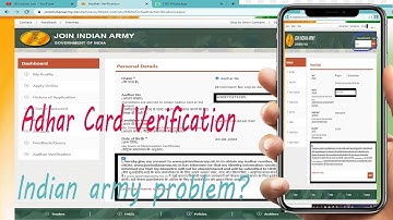 Indian Army new update।। Adhar Card verification😯