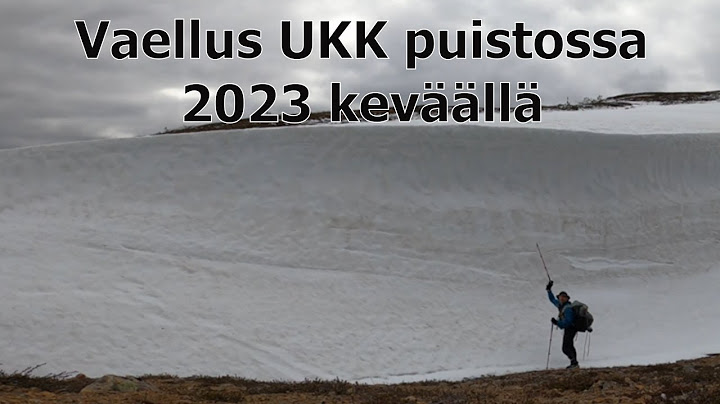 Viikon vaellus yksin Lapissa alkukesällä 2023