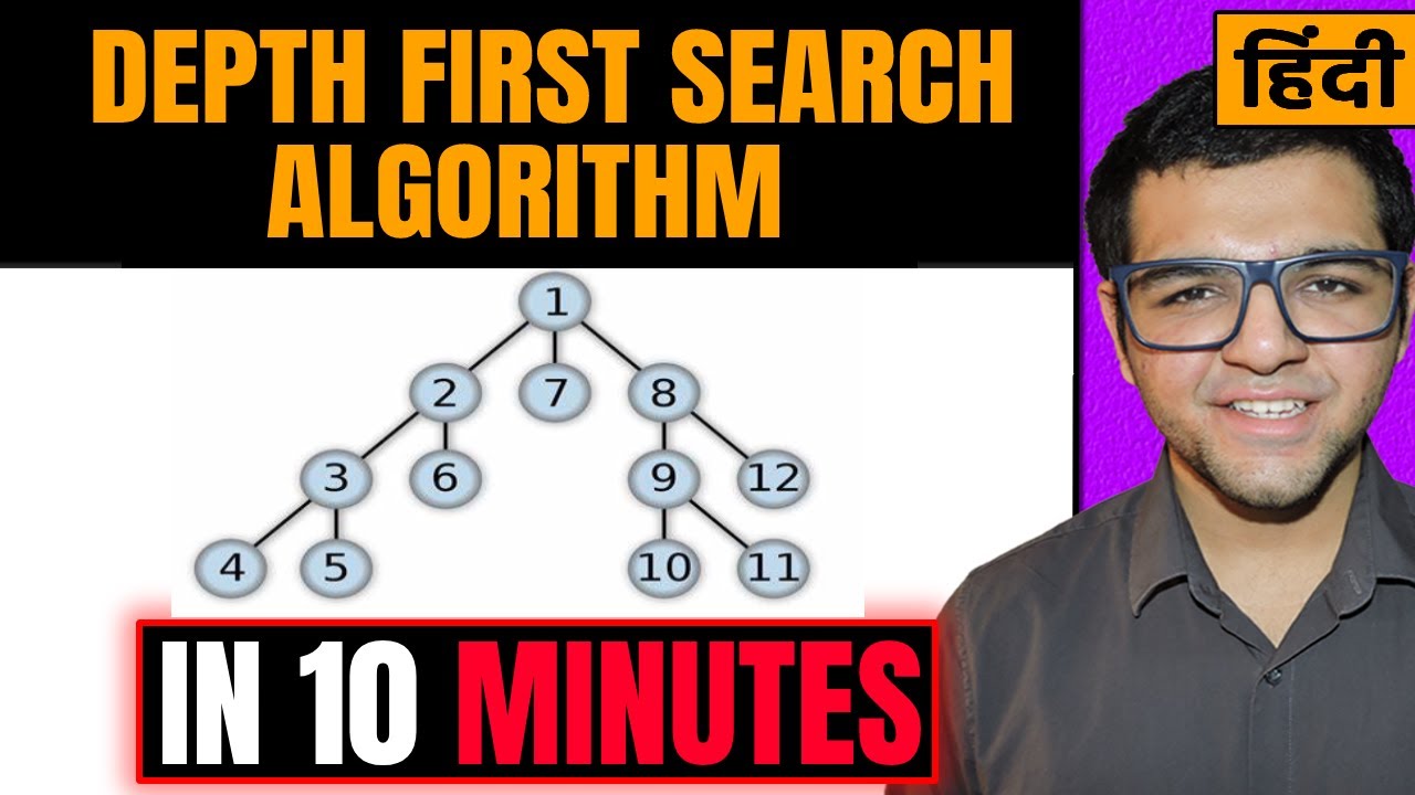 Depth First Search in Artificial Intelligence in Hindi * With Algorithm ...