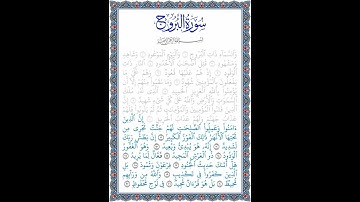 نُورُ الهُدى: سورة البروج: قراءة الآيات من 11 إلى 22
