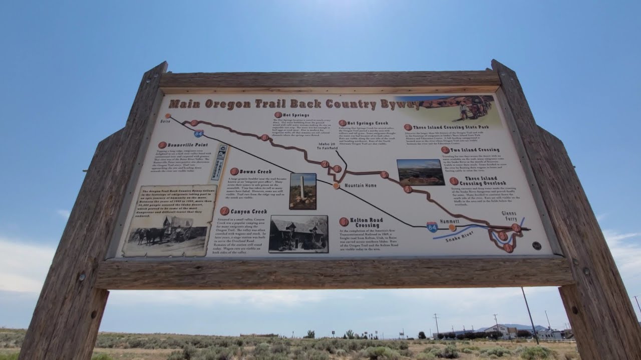 Road Trip Fairfield, Idaho/Boise, Idaho/Nyssa, Oregon Main Oregon Trail Backcountry Byway