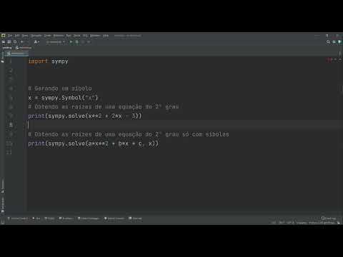 291 - Obtendo a solução de equações símbolos sympy Python