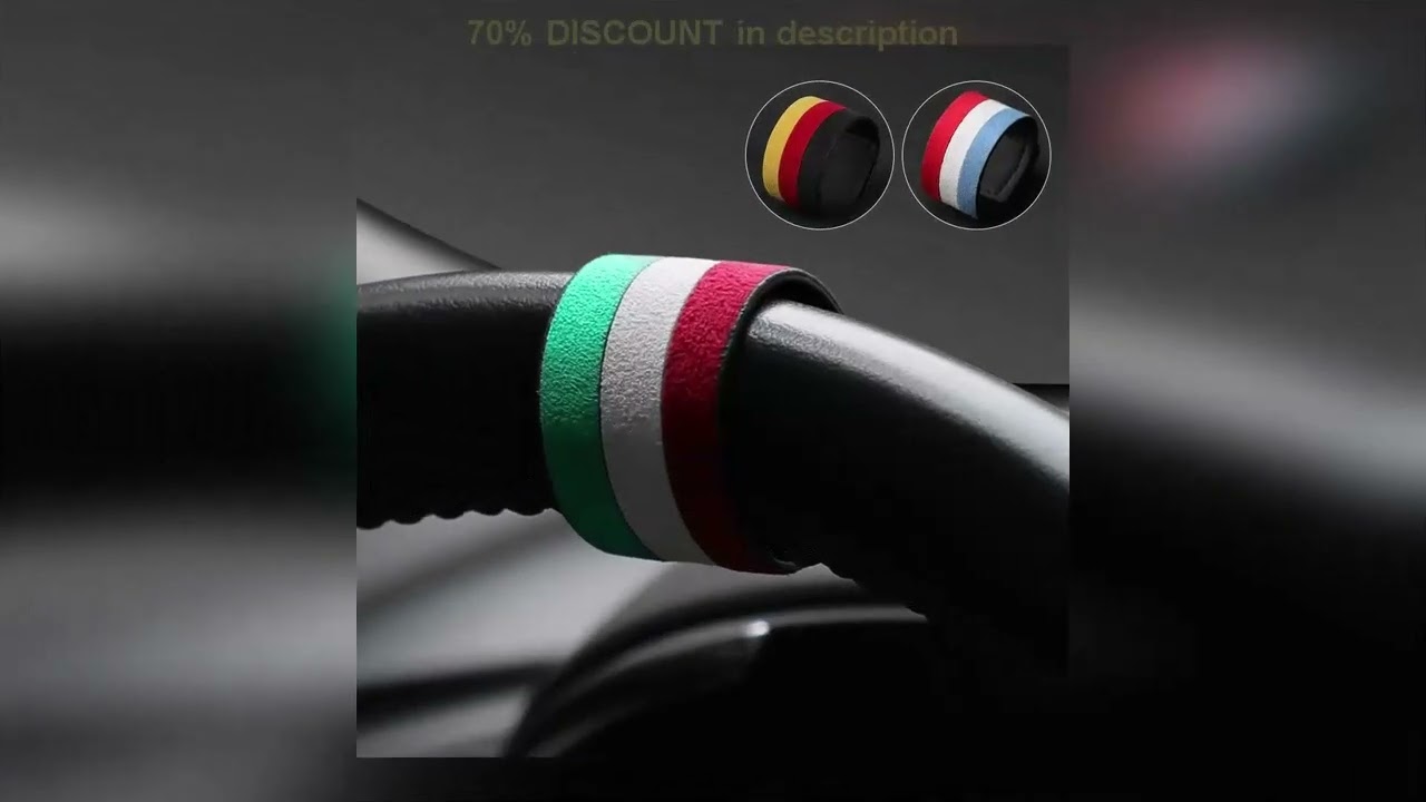 A must-have product! Italy Super Suede Universal Car Steering Wheel Booster Personality Center Lin