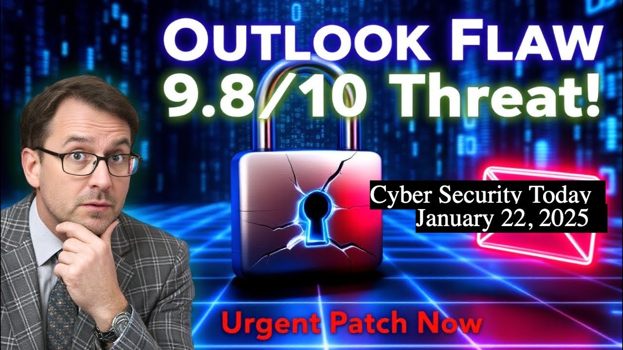 Urgent Outlook Patch: 9.8/10 CVE Threat Exposed! Cyber Security Today for January 22, 2025
