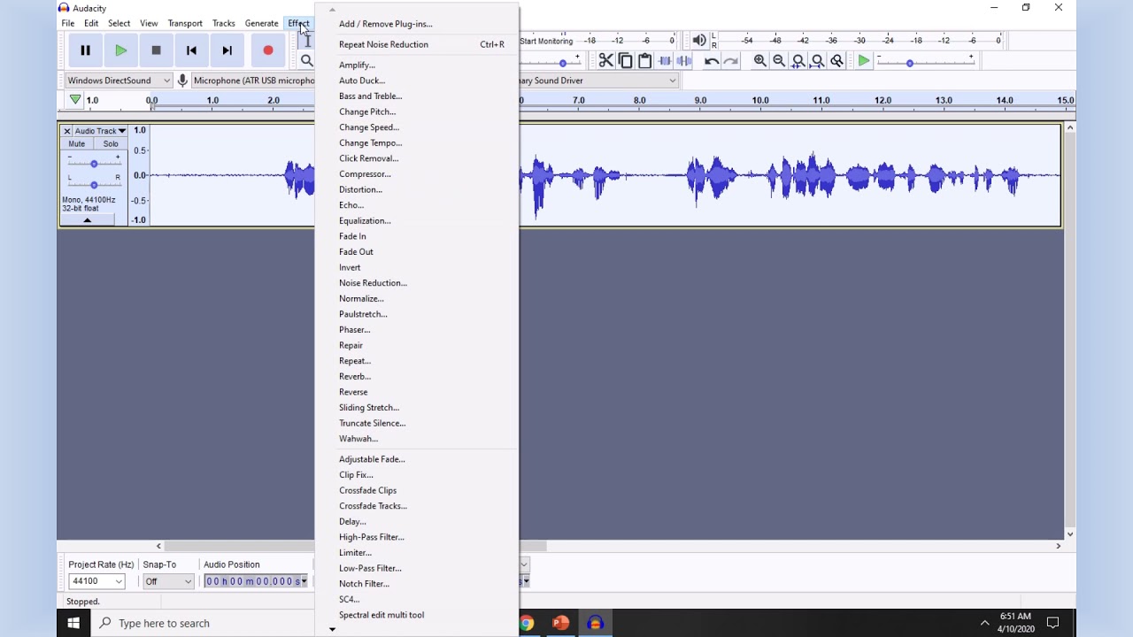Basic audio editing with Audacity
