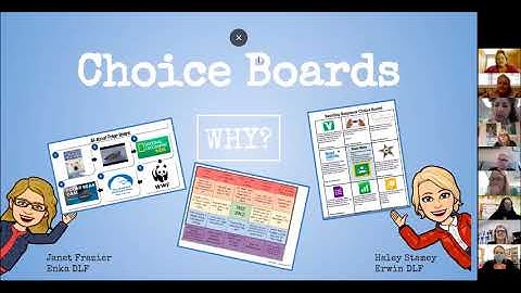 Choice Boards in Seesaw BCS Digital Learning PD Series