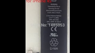 Аккумулятор для iphone 4s с aliexpress