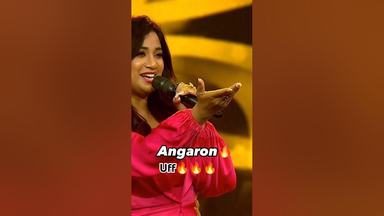 Shreya Ghoshal singing "Angaro" song live, uff 🔥😍 #shortsfeed #shreyaghosalsongs#viral#cute#trending