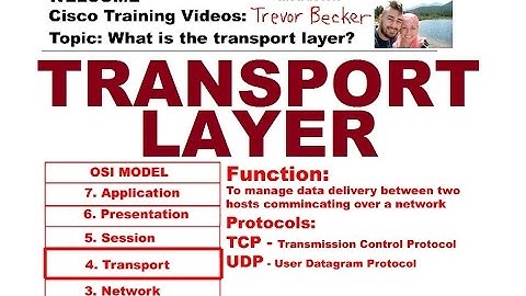 200-301 CCNA TRAINING | Video 14: What is the transport layer? | Free Cisco Training Videos