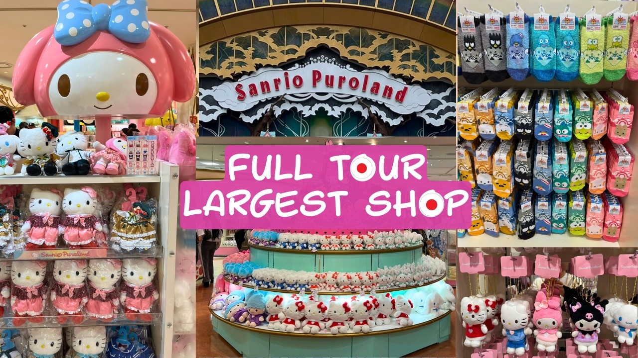 Full Tour of the BIGGEST Sanrio Puroland Store! | Kawaii Overload & Exclusive Finds!